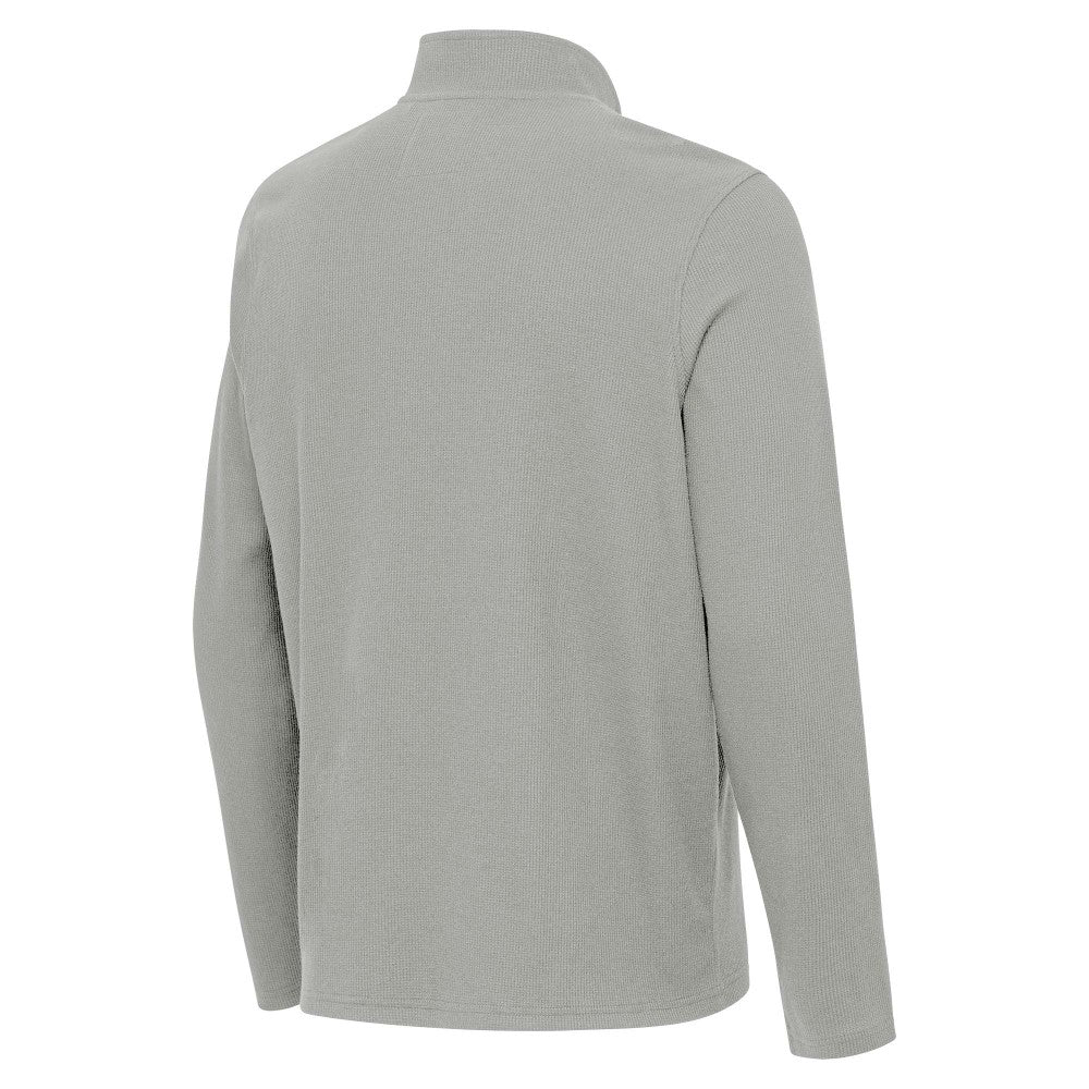 Kansas City Royals Antigua Sync Tri-Blend Quarter-Zip Pullover - Heather Gray