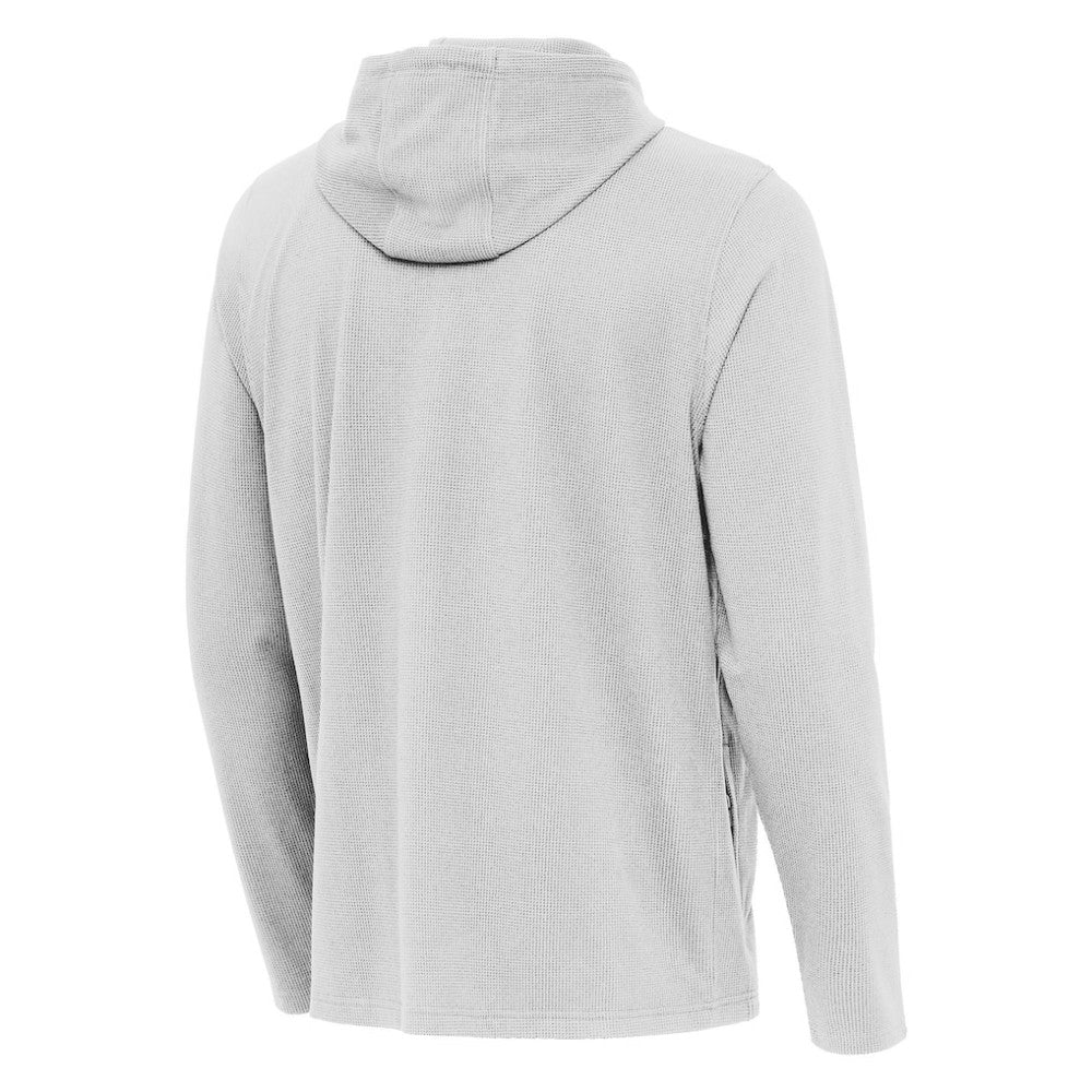 Toronto Blue Jays Antigua Connected Quarter-Zip Pullover Hoodie - Gray