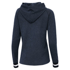 Milwaukee Brewers Antigua Women's Trek Pullover Hoodie - Heather Navy