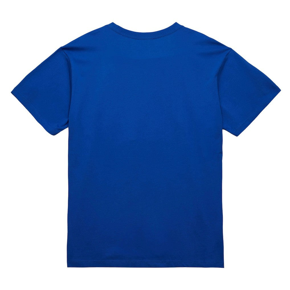 New York Knicks Hardwood Classics Vintage Logo T-Shirt - Blue | Mitchell & Ness for sale