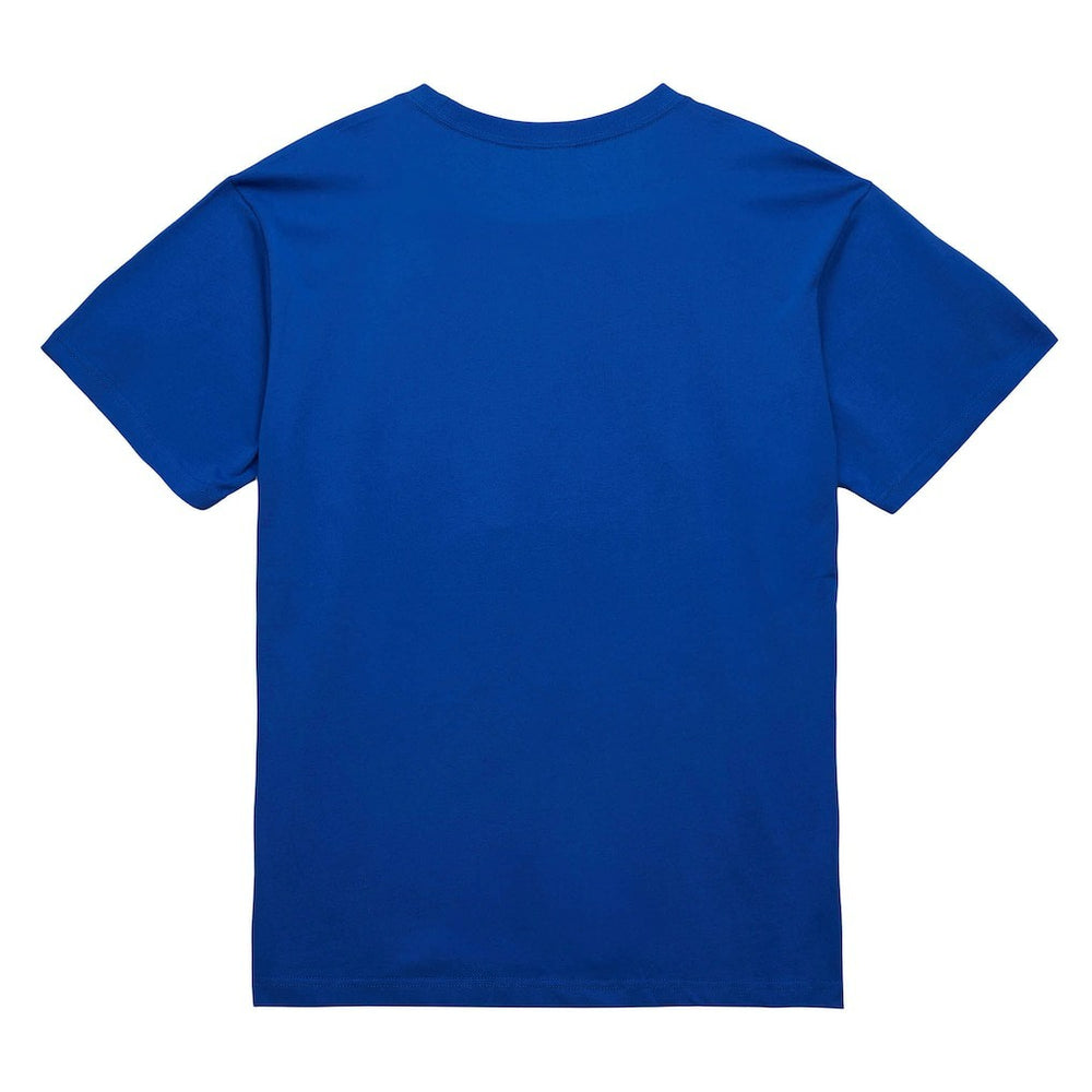New York Knicks Hardwood Classics Vintage Logo T-Shirt - Blue | Mitchell & Ness for sale