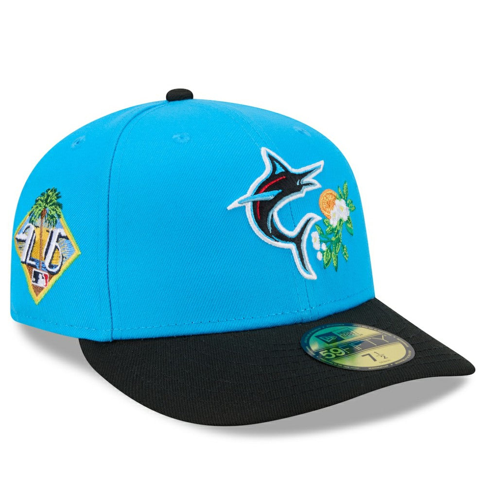Miami Marlins 2026 Spring Training 59FIFTY Fitted Hat - Blue/Black | New Era