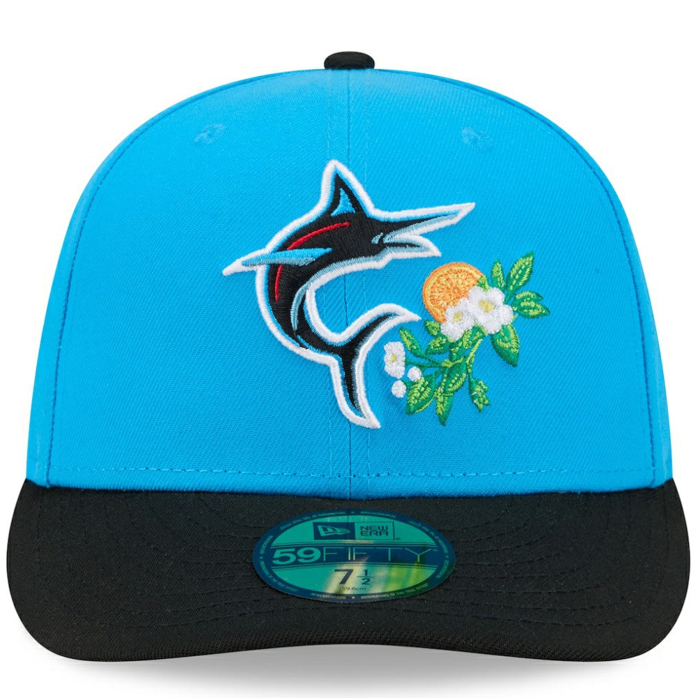 Miami Marlins 2026 Spring Training 59FIFTY Fitted Hat - Blue/Black | New Era
