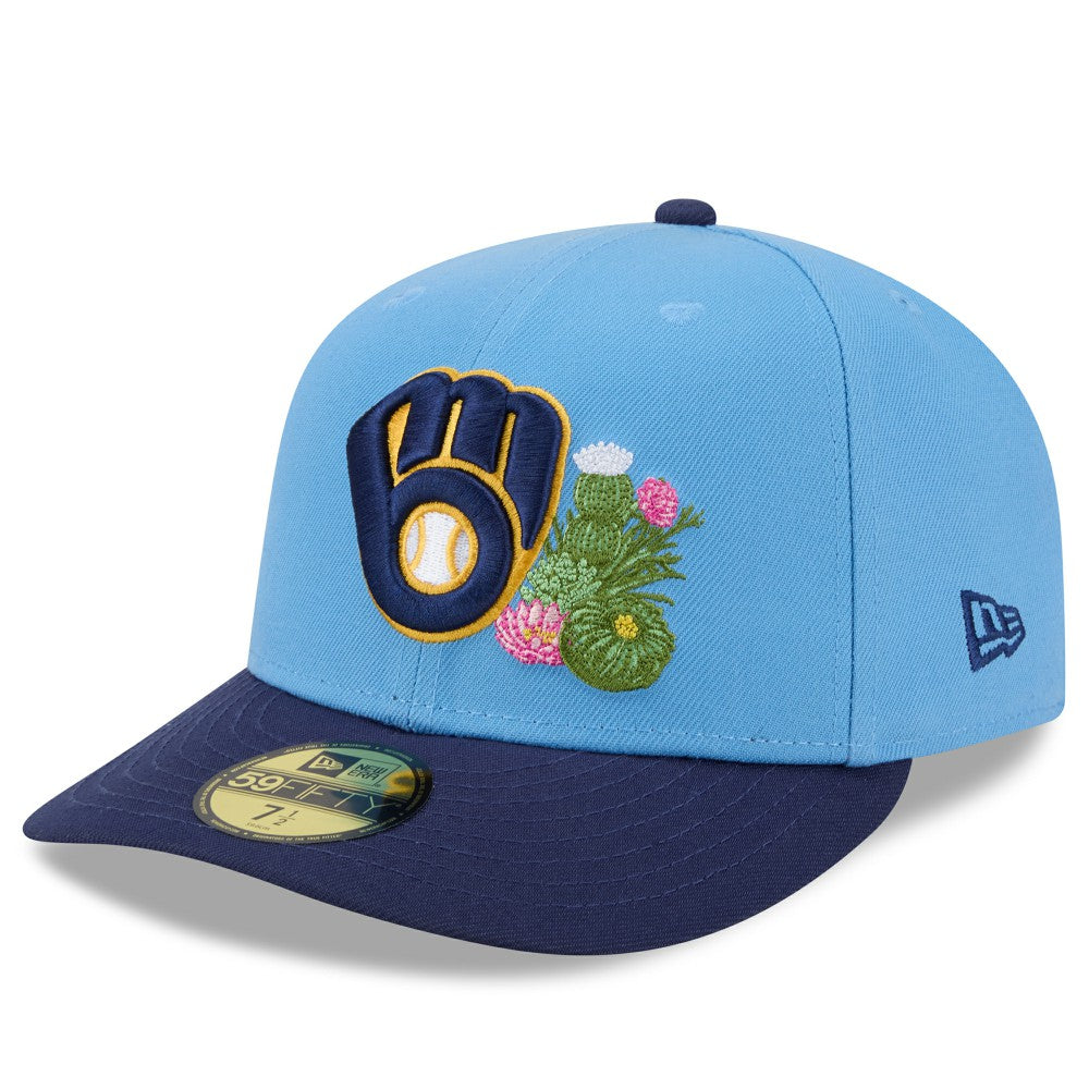 Milwaukee Brewers 2026 Spring Training 59FIFTY Fitted Hat - Light Blue/Navy | New Era