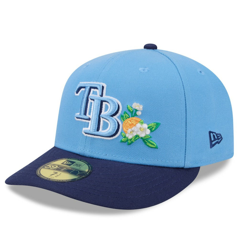 Tampa Bay Rays 2026 Spring Training 59FIFTY Fitted Hat - Light Blue/Navy | New Era