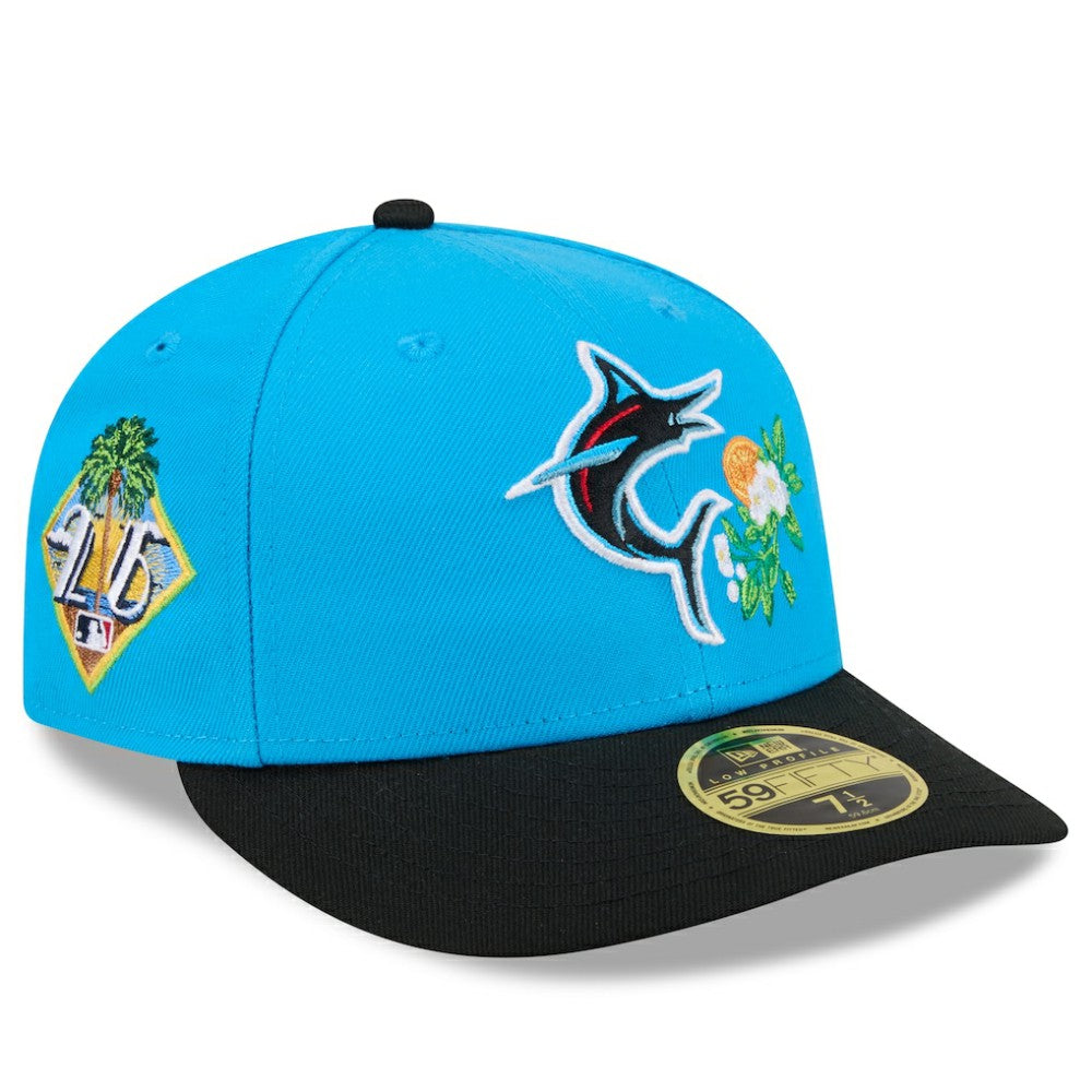 Miami Marlins 2026 Spring Training Low Profile 59FIFTY Fitted Hat - Blue/Black | New Era