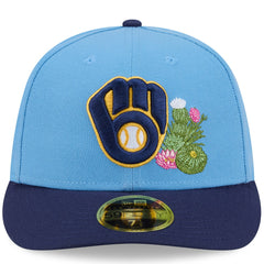 Milwaukee Brewers 2026 Spring Training Low Profile 59FIFTY Fitted Hat - Light Blue/Navy | New Era