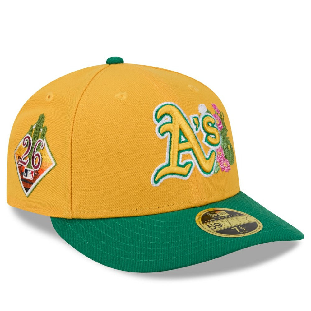 Athletics 2026 Spring Training Low Profile 59FIFTY Fitted Hat - Gold/Green | New Era