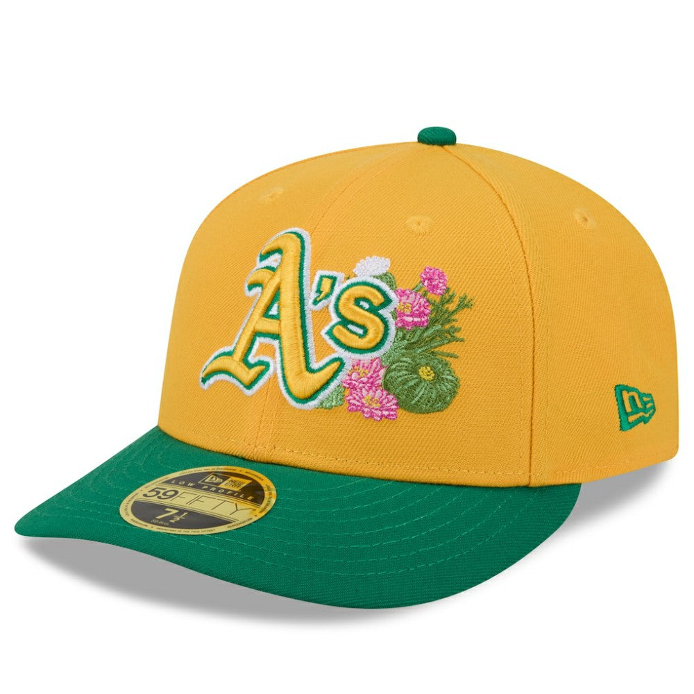 Athletics 2026 Spring Training Low Profile 59FIFTY Fitted Hat - Gold/Green | New Era