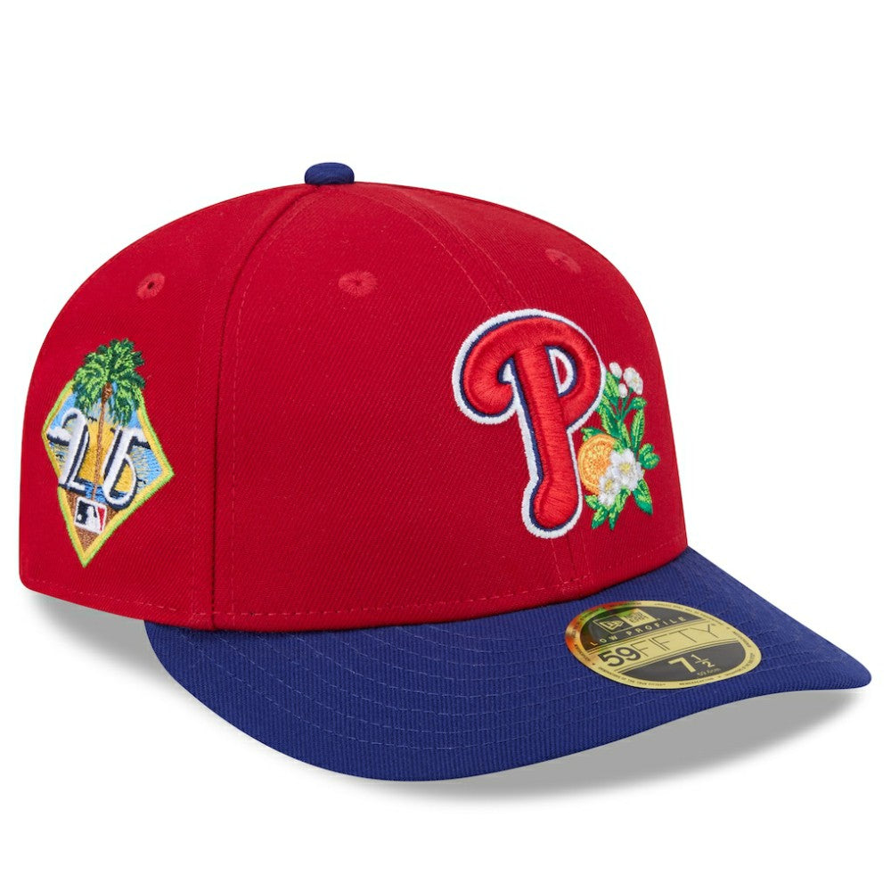 Philadelphia Phillies 2026 Spring Training Low Profile 59FIFTY Fitted Hat - Red/Royal | New Era