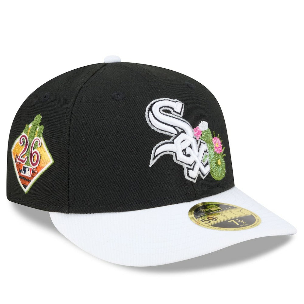 Chicago White Sox 2026 Spring Training Low Profile 59FIFTY Fitted Hat - Black/White | New Era