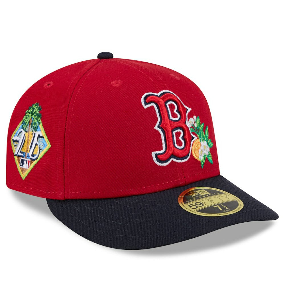 Boston Red Sox 2026 Spring Training Low Profile 59FIFTY Fitted Hat - Red/Navy | New Era
