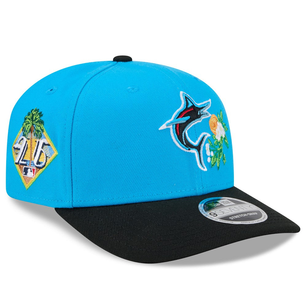 Miami Marlins 2026 Spring Training 9SEVENTY Adjustable Hat - Blue/Black | New Era