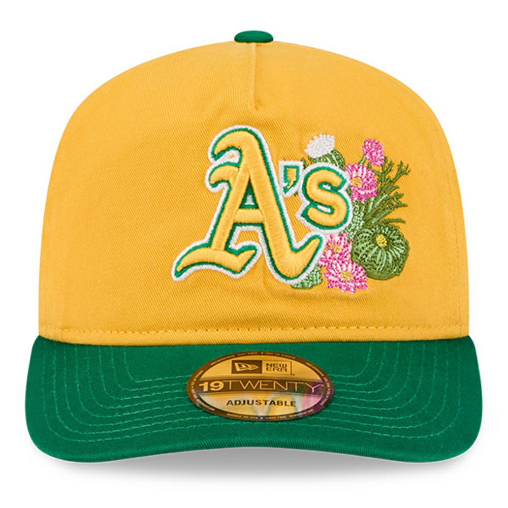 Athletics Youth 2026 Spring Training 19TWENTY Adjustable Hat - Gold/Green | New Era
