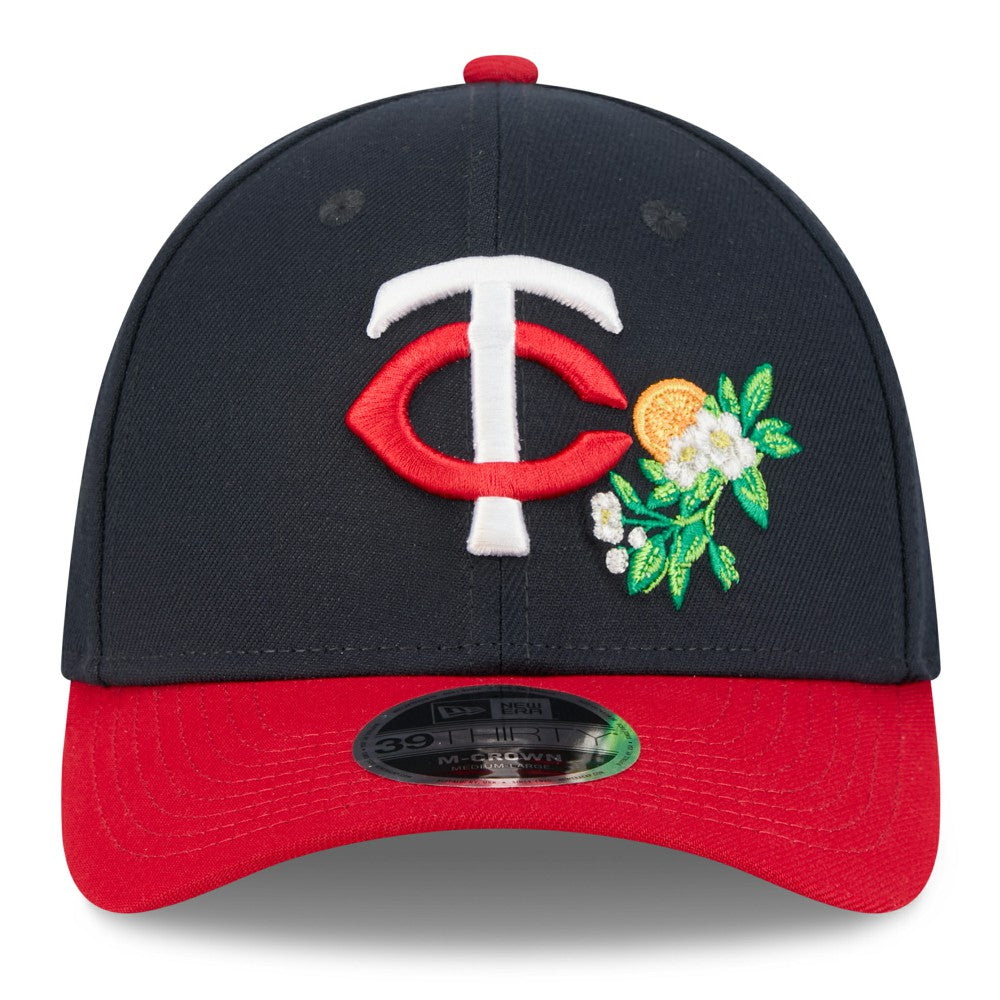 Minnesota Twins 2026 Spring Training M-Crown 39THIRTY Flex Hat - Navy/Red | New Era