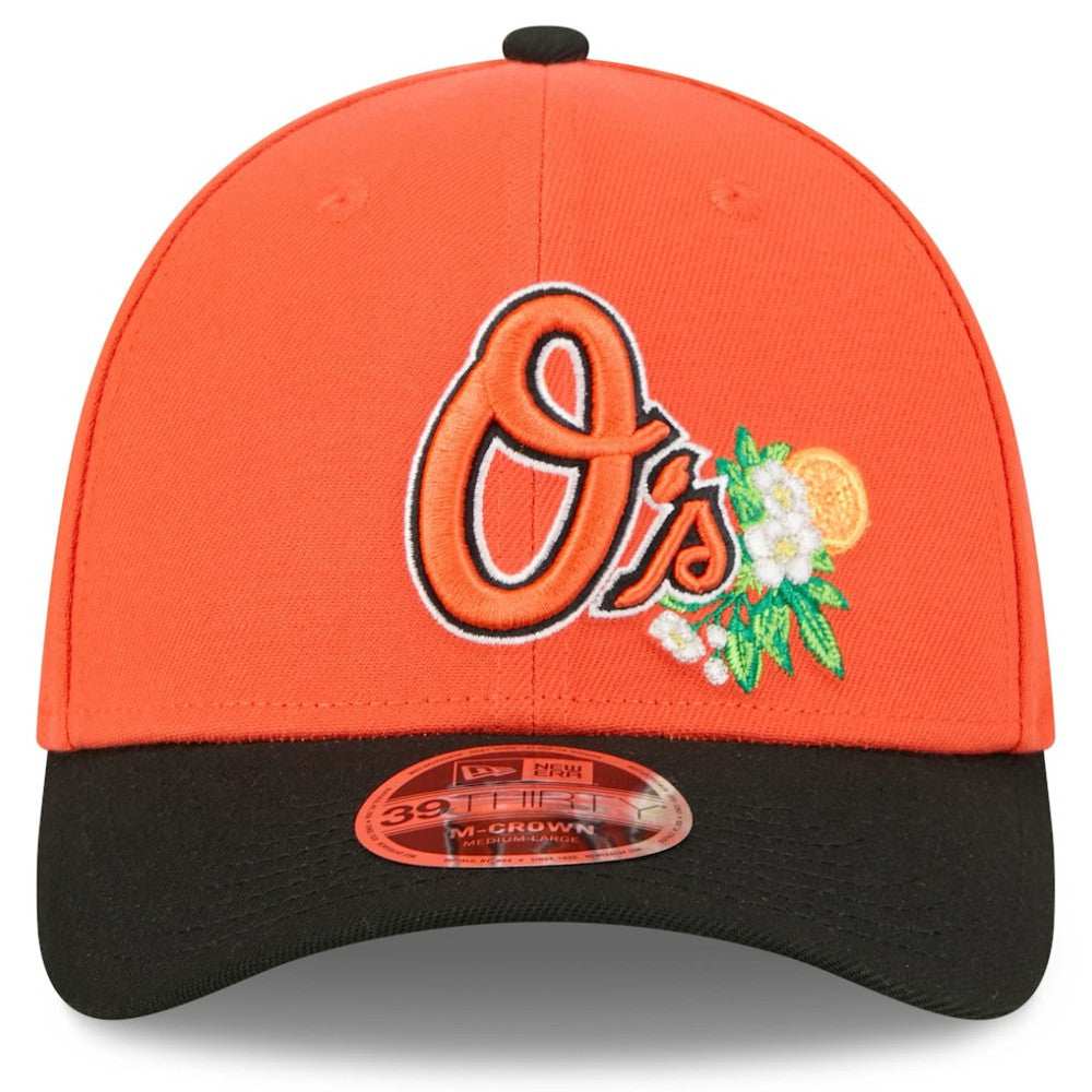 Baltimore Orioles 2026 Spring Training M-Crown 39THIRTY Flex Hat - Orange/Black | New Era