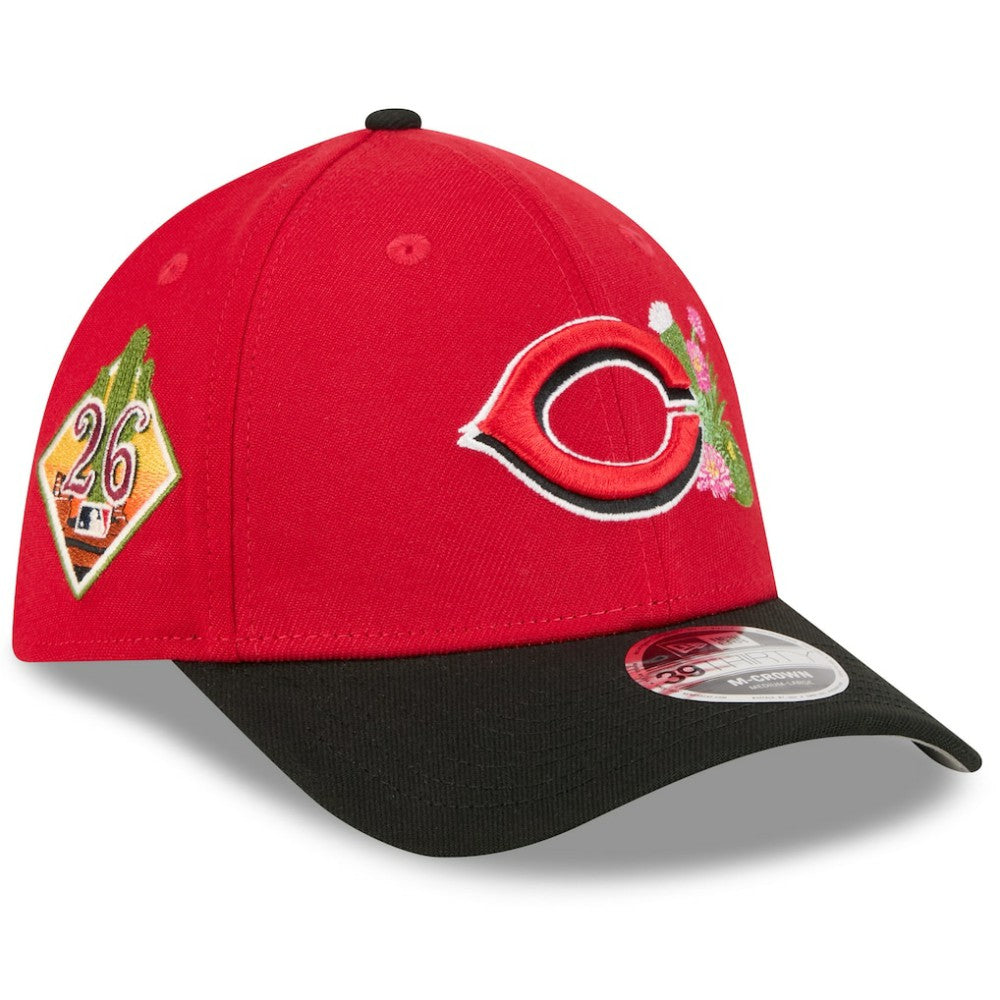 Cincinnati Reds 2026 Spring Training M-Crown 39THIRTY Flex Hat - Red/Black | New Era
