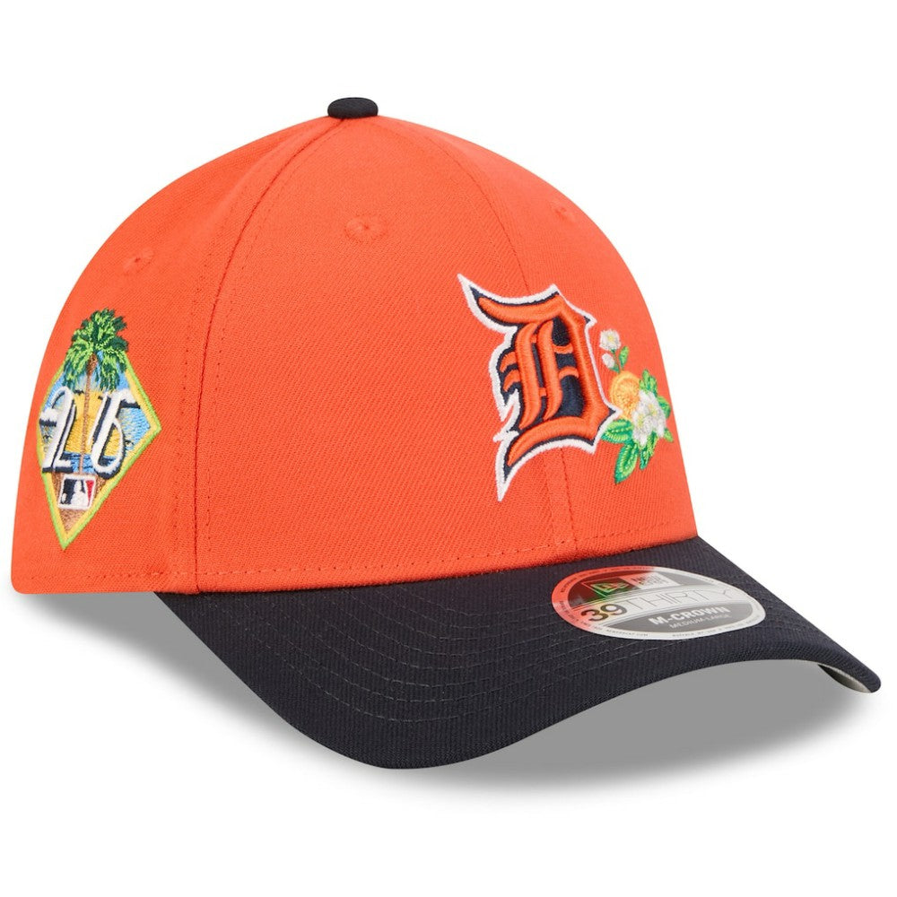 Detroit Tigers 2026 Spring Training M-Crown 39THIRTY Flex Hat - Orange/Navy | New Era