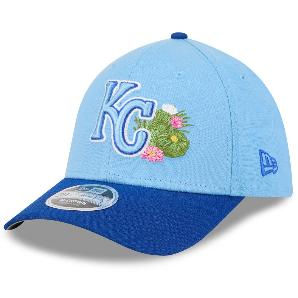 Kansas City Royals 2026 Spring Training M-Crown 39THIRTY Flex Hat - Light Blue/Royal | New Era
