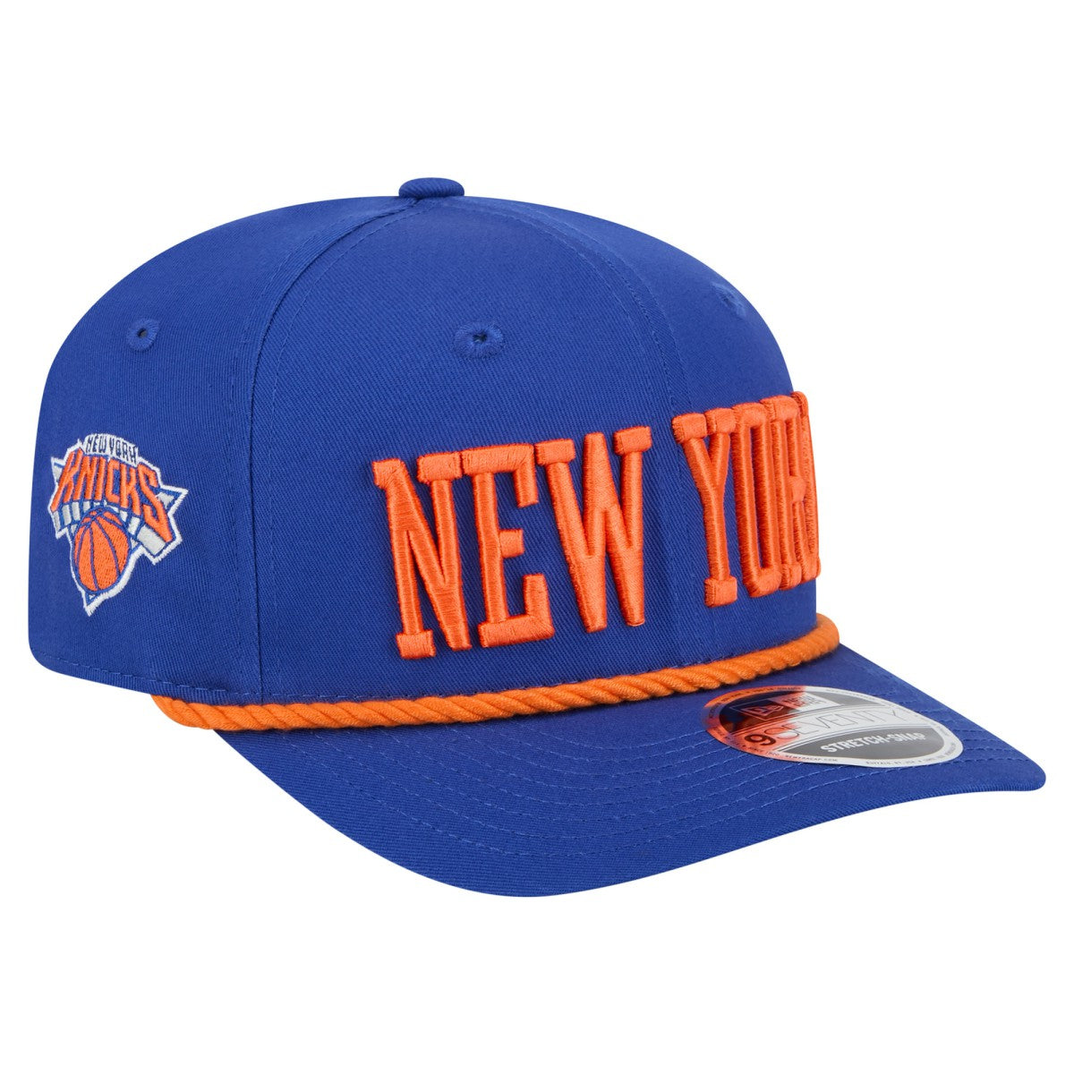 New York Knicks Wordmark Rope 9SEVENTY Adjustable Hat - Blue | New Era cheap