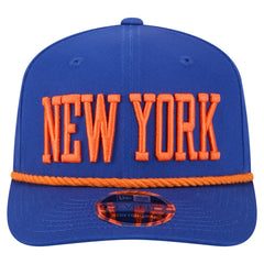 New York Knicks Wordmark Rope 9SEVENTY Adjustable Hat - Blue | New Era cheap