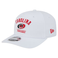 Carolina Hurricanes New Era Team Lockup Basic 9SEVENTY Adjustable Hat White