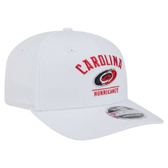 Carolina Hurricanes New Era Team Lockup Basic 9SEVENTY Adjustable Hat White
