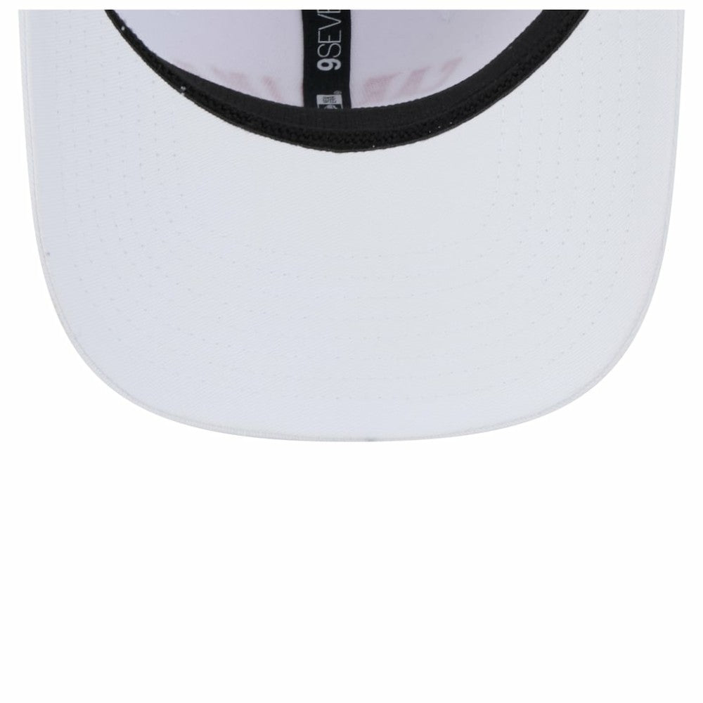 Carolina Hurricanes New Era Team Lockup Basic 9SEVENTY Adjustable Hat White