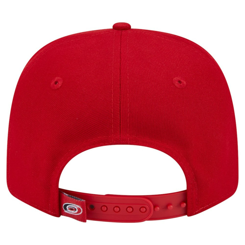 Carolina Hurricanes New Era Logo Basic 9SEVENTY Adjustable Hat Red