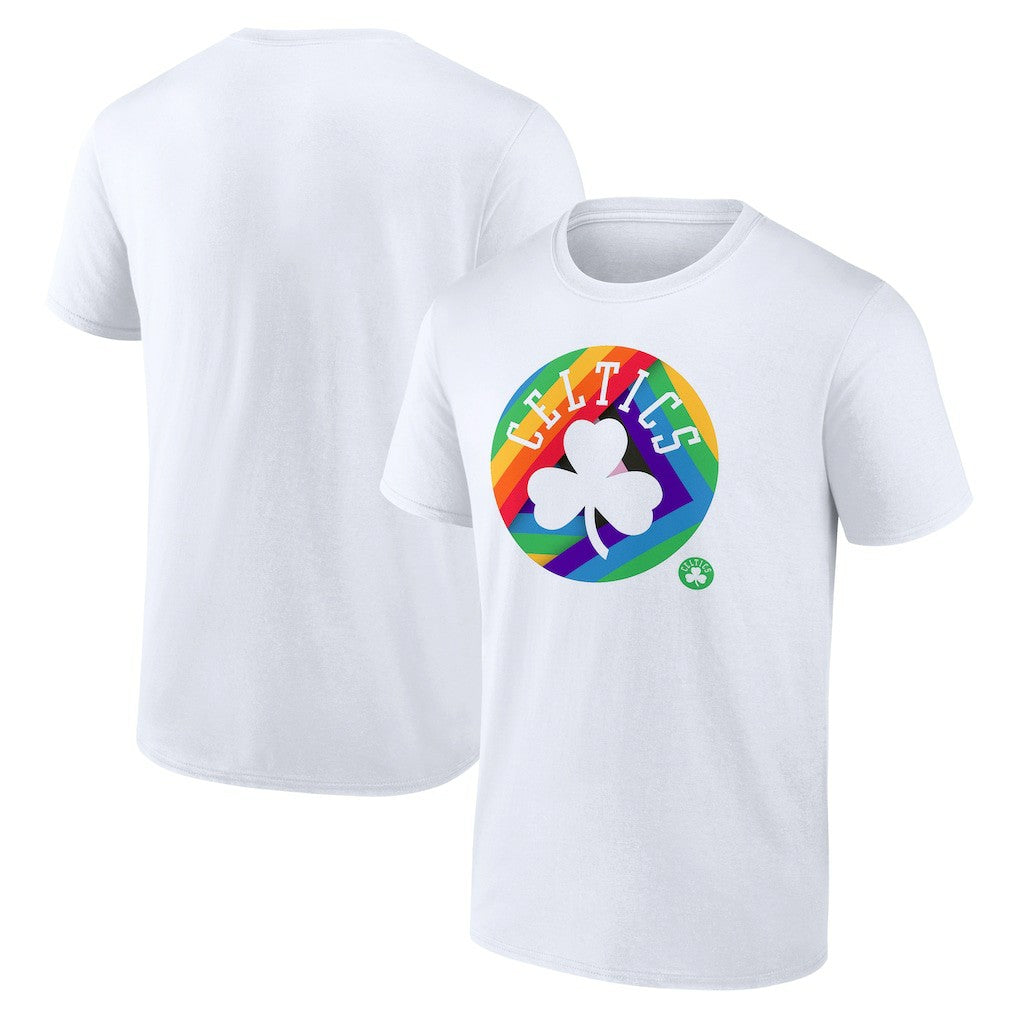 Boston Celtics Team Logo Pride T-Shirt - White outlet