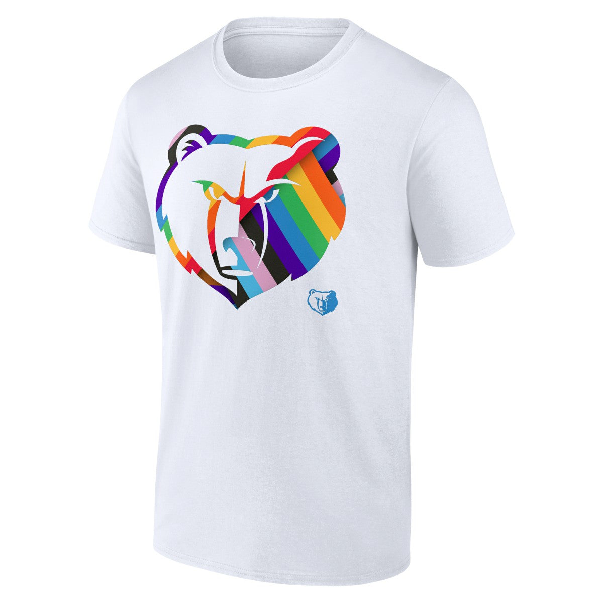 Memphis Grizzlies Team Logo Pride T-Shirt - White cheap