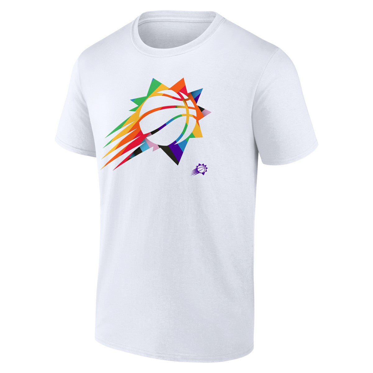 Phoenix Suns Team Logo Pride T-Shirt - White on sale