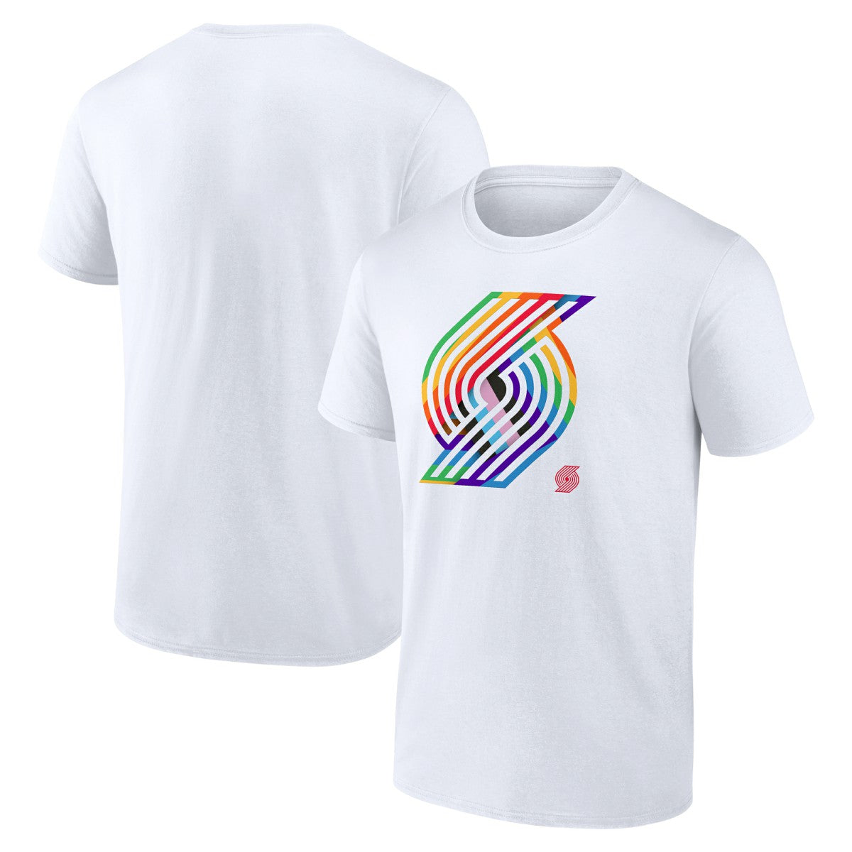 Portland Trail Blazers Team Logo Pride T-Shirt - White online