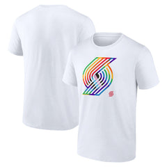 Portland Trail Blazers Team Logo Pride T-Shirt - White online