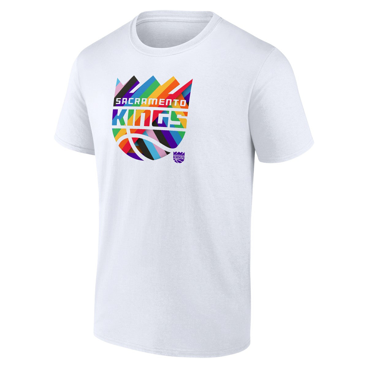 Sacramento Kings Team Logo Pride T-Shirt - White discount