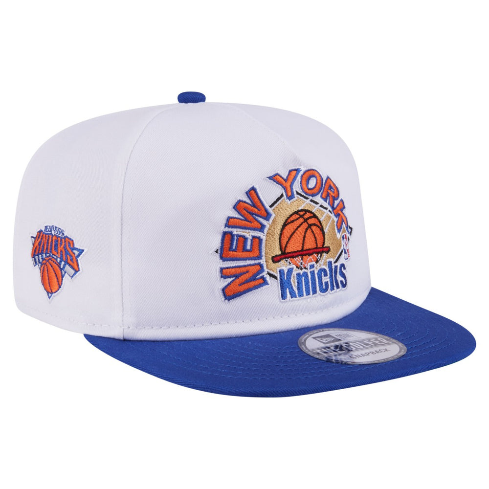 New York Knicks Hardwood Two-Tone Golfer Adjustable Hat - White/Blue | New Era discount