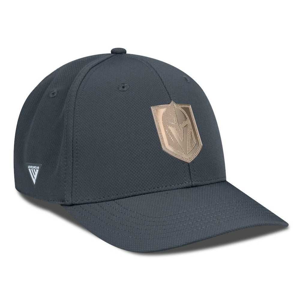 Vegas Golden Knights Levelwear Rise Copper Insignia Flex Hat Charcoal