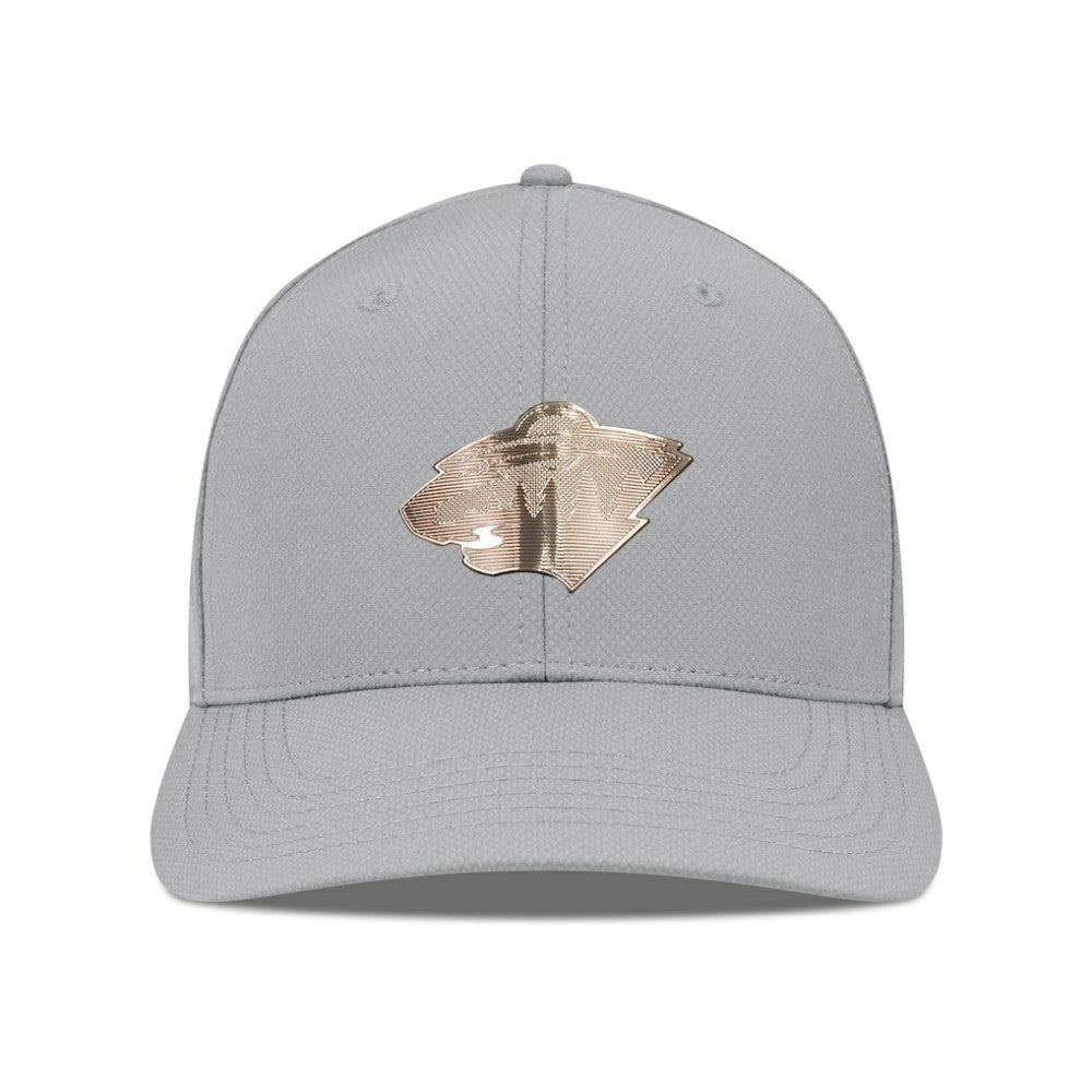 Minnesota Wild Levelwear Rise Copper Insignia Flex Hat Gray