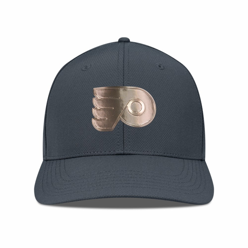 Philadelphia Flyers Levelwear Rise Copper Insignia Flex Hat Charcoal