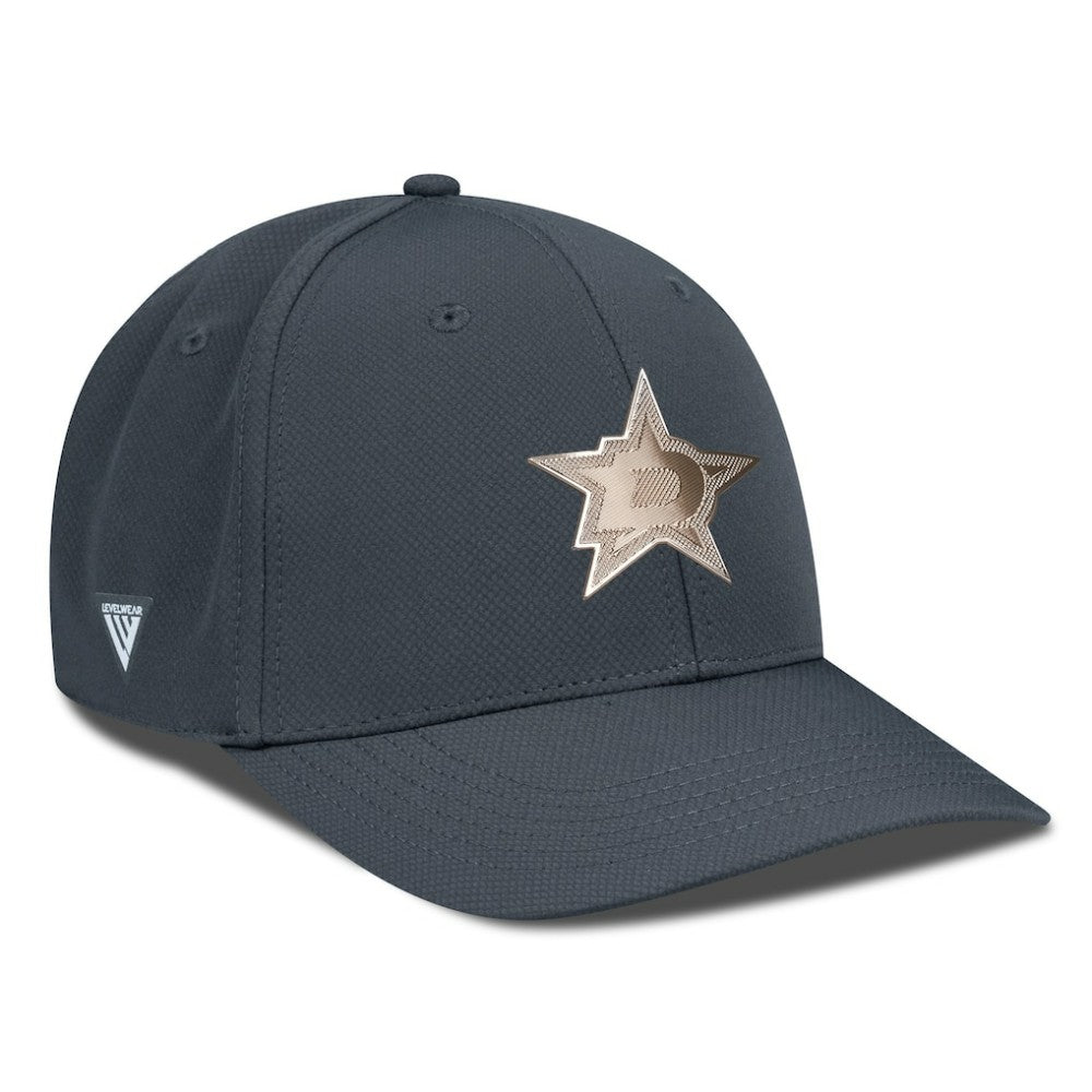 Dallas Stars Levelwear Rise Copper Insignia Flex Hat Charcoal