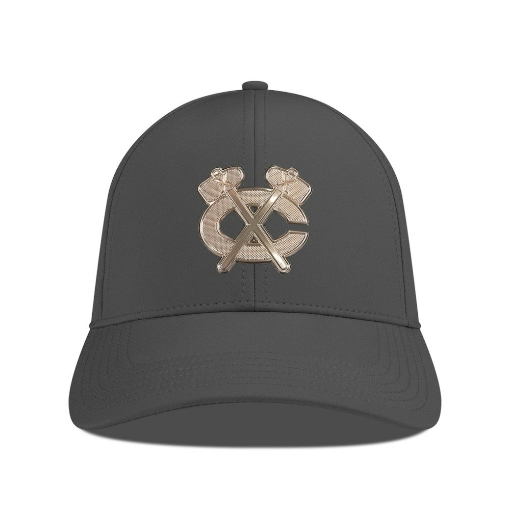 Chicago Blackhawks Levelwear Ascend Copper Insignia Vented Adjustable Hat Charcoal