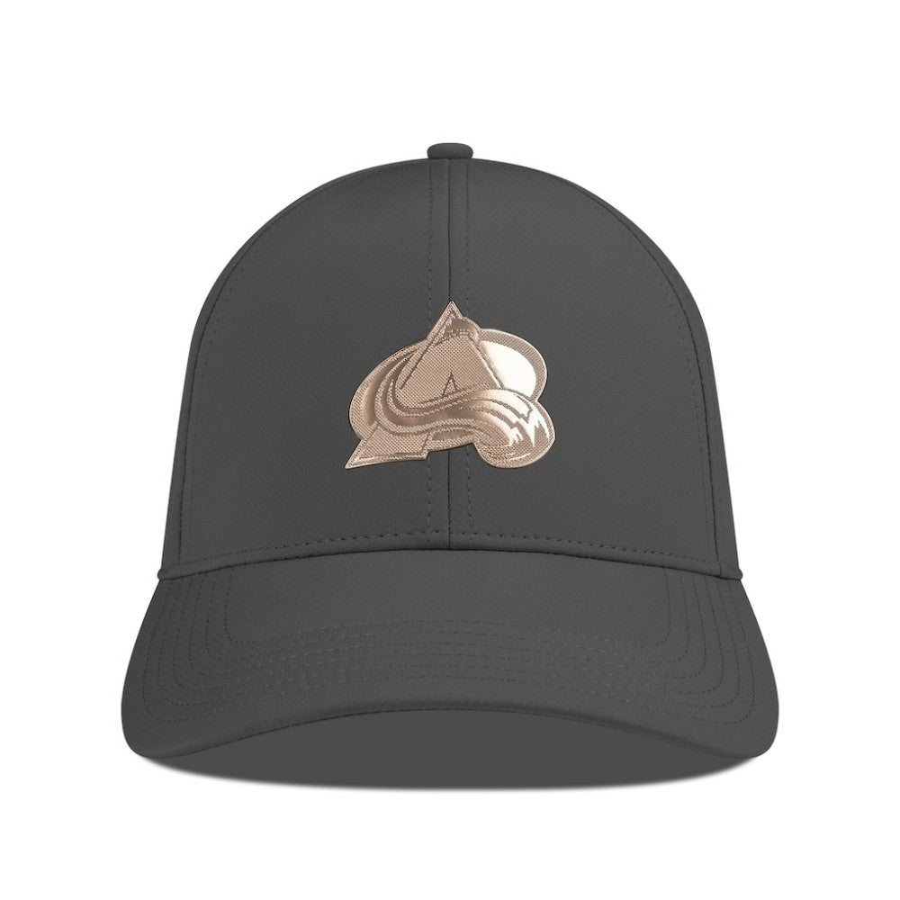 Colorado Avalanche Levelwear Ascend Copper Insignia Vented Adjustable Hat Charcoal
