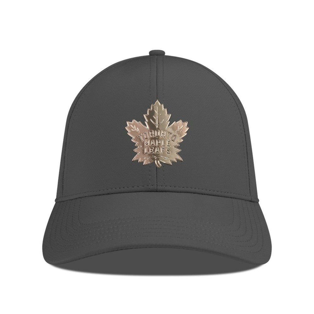 Toronto Maple Leafs Levelwear Ascend Copper Insignia Vented Adjustable Hat Charcoal