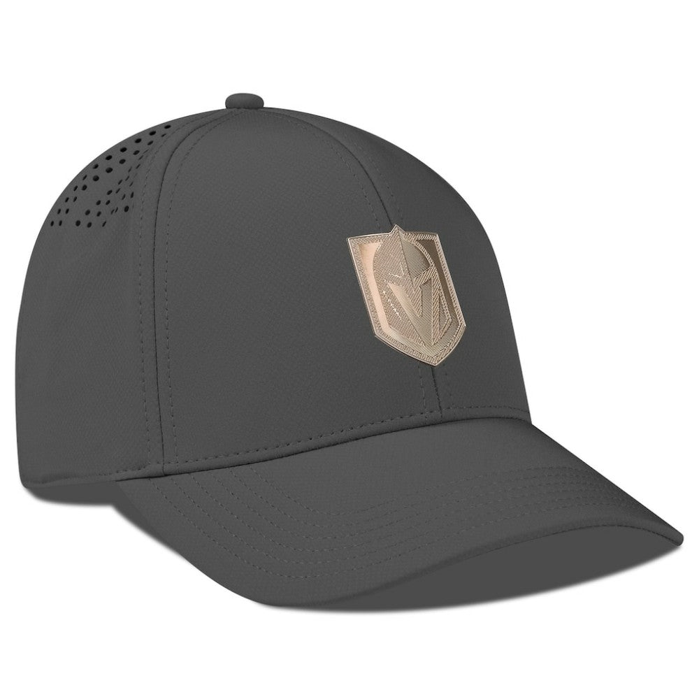 Vegas Golden Knights Levelwear Ascend Copper Insignia Vented Adjustable Hat Charcoal