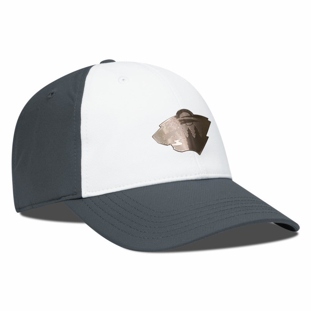 Minnesota Wild Levelwear Endure Copper Insignia Adjustable Hat White/Charcoal
