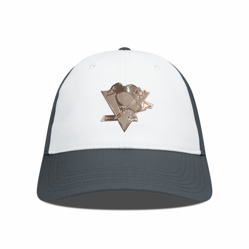 Pittsburgh Penguins Levelwear Endure Copper Insignia Adjustable Hat White/Charcoal