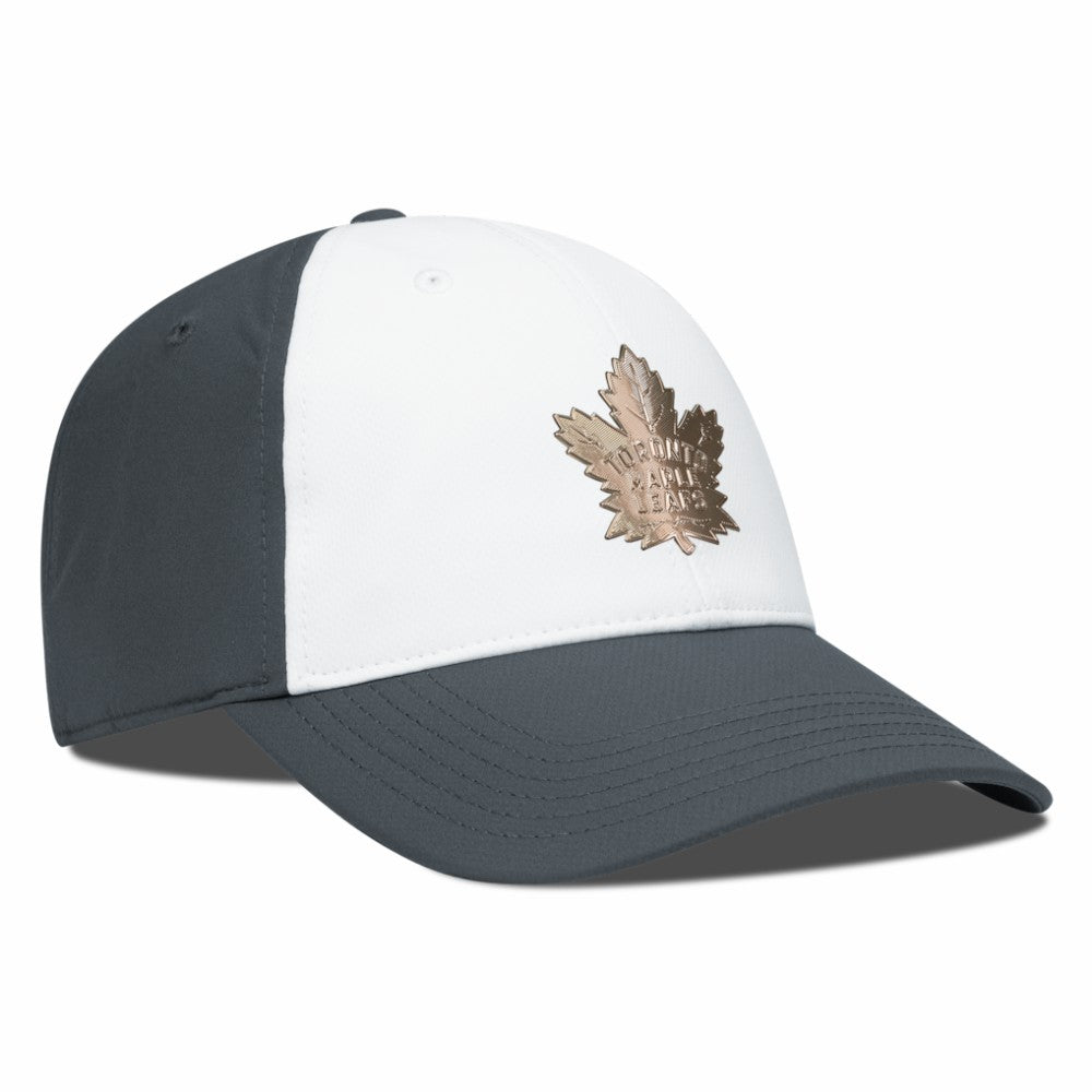 Toronto Maple Leafs Levelwear Endure Copper Insignia Adjustable Hat White/Charcoal
