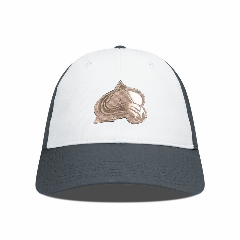 Colorado Avalanche Levelwear Endure Copper Insignia Adjustable Hat White/Charcoal