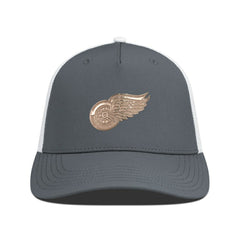 Detroit Red Wings Levelwear Signal Copper Insignia Trucker Adjustable Hat Charcoal/White