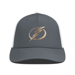 Tampa Bay Lightning Levelwear Signal Copper Insignia Trucker Adjustable Hat Charcoal/White